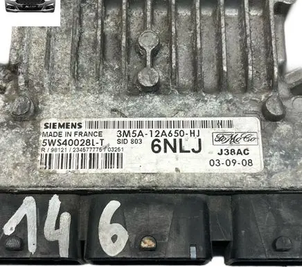 Ford Focus C-MAX Engine control unit/module 3M5A12A650HJ 5WS40028LT