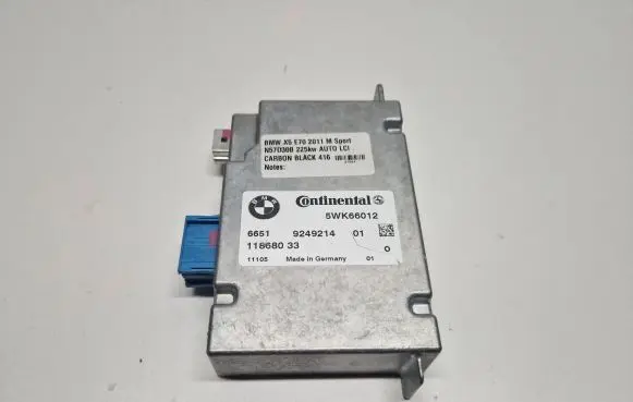 BMW X6 E71 Camera control unit module 9249214 11868033 5WK66012