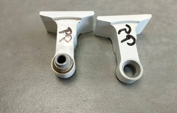 Front door hinge set