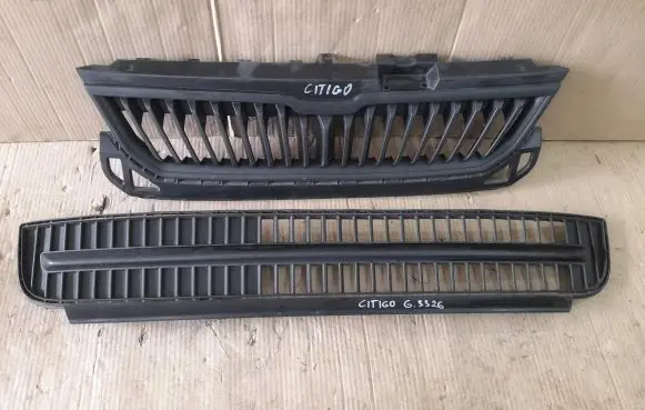 Skoda Citigo Front bumper upper radiator grill 1ST853653B