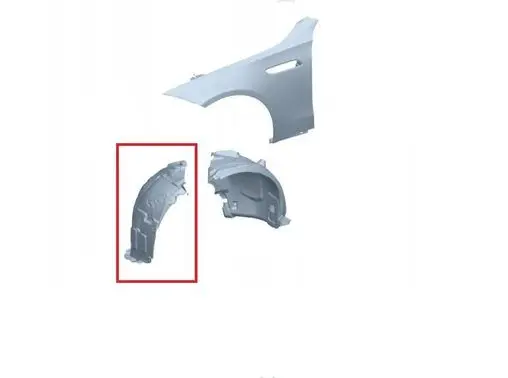 Mercedes-Benz C W206 Front wheel arch liner splash guards A2068842600