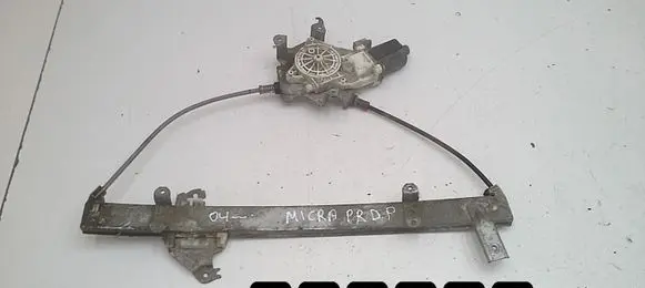 Front door window regulator with motor