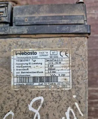 Citroen C8 Auxiliary pre-heater (Webasto) 98880f
