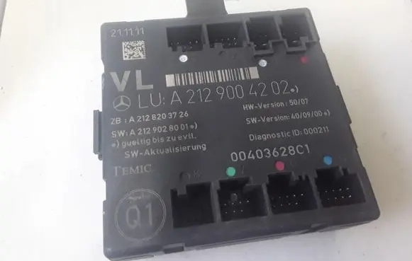 Mercedes-Benz E W212 Door control unit/module A2129004202 A2128203726 A2129028001