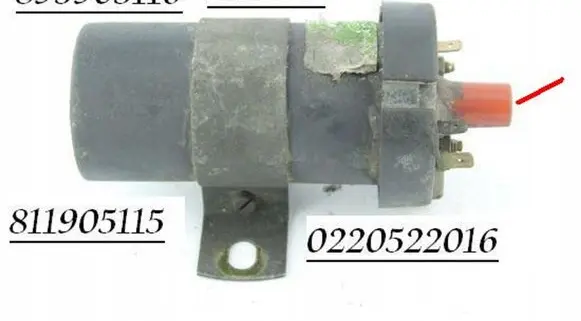 Seat Toledo I (1L) High voltage ignition coil 0220522016 893905116