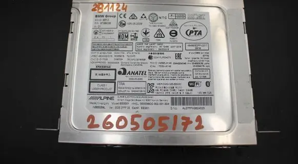 BMW 1 F20 F21 Radio/CD/DVD/GPS head unit 8798036 007AE0312 D160098007