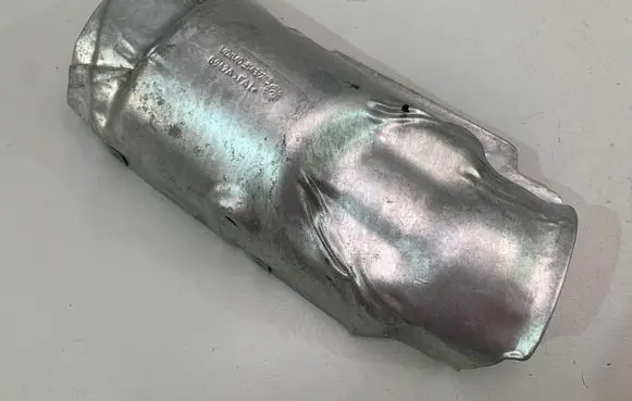 Heat shield in engine bay