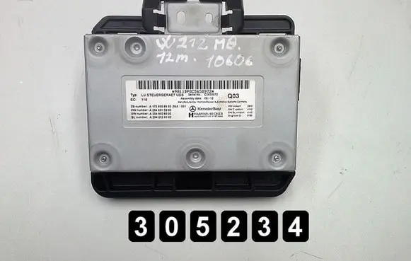 Mercedes-Benz E W212 Engine control unit/module a1729009302
