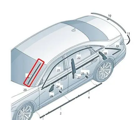 Windshield trim
