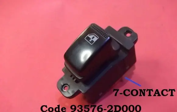 KIA Carnival Electric window control switch 935762D000 621W03620