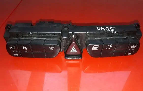 Mercedes-Benz CLK A209 C209 Hazard light switch 2038215558 3306100200 21053820001