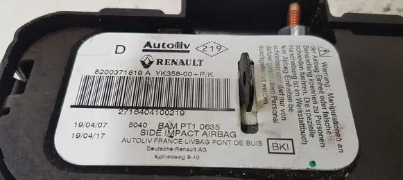 Renault Megane II Seat airbag 8200371819A 6009384