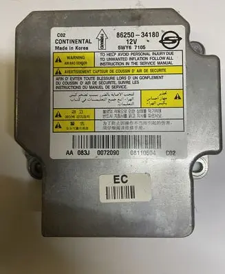 SsangYong Korando Airbag control unit/module 8625034180 5WY67105