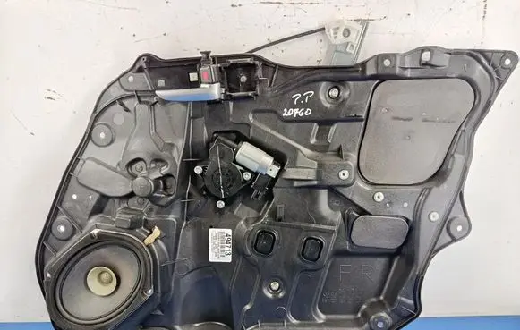 Front door window regulator with motor
