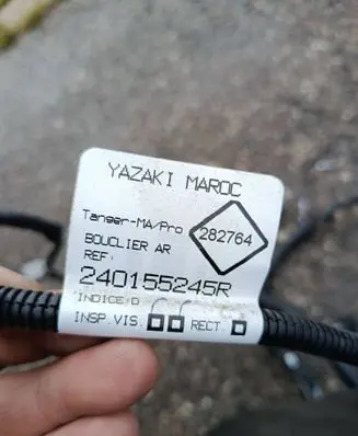 Dacia Sandero Parking sensor (PDC) wiring loom 282764 240155245R
