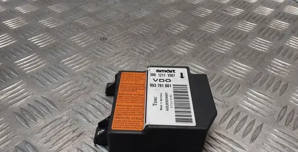 Smart ForTwo I Airbag control unit/module 0001211V007 993791001