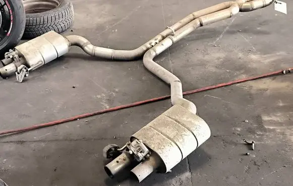 Audi A8 S8 D4 4H Rear muffler/silencer tail pipe