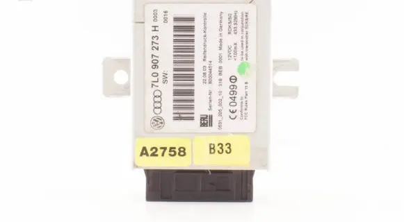 Volkswagen Touareg I Tire pressure control unit 7L0907273H