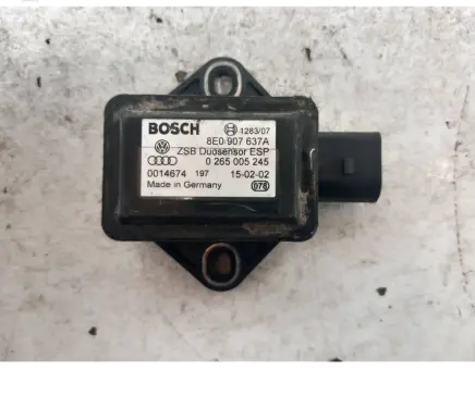 Audi A6 S6 C5 4B ESP acceleration yaw rate sensor 8E0907637A 0265005245 0014674