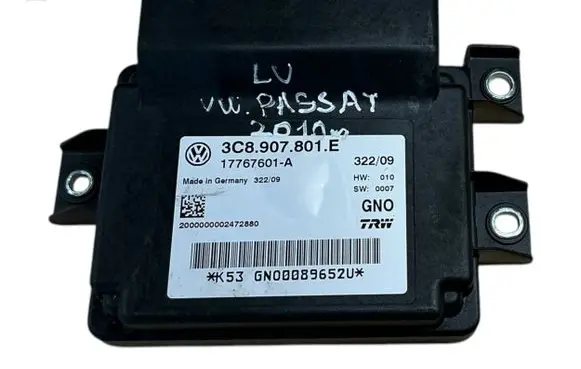 Volkswagen PASSAT B6 Hand brake control module 3C8907801E 17767601A