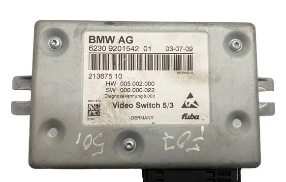 BMW 5 GT F07 Video control module 9201542 62309201542