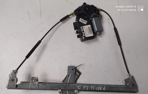 Front door window regulator with motor