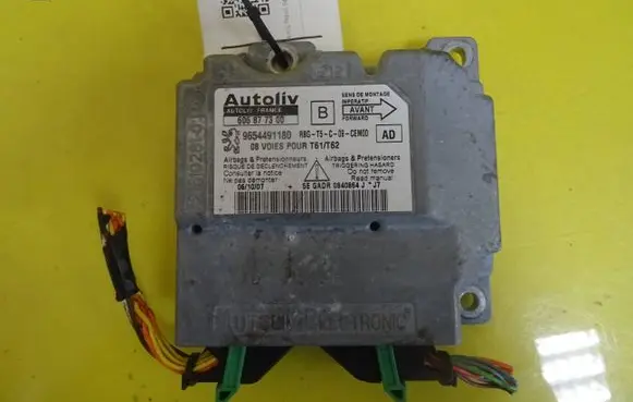 Peugeot 307 Airbag control unit/module 606877300 9654491180
