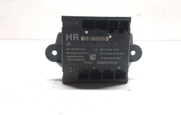 Mercedes-Benz C W204 Door control unit/module A2048702526