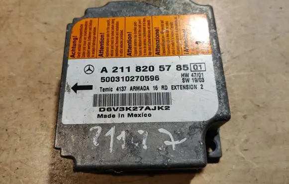 Mercedes-Benz E W211 Airbag control unit/module A2118205785 500310270596