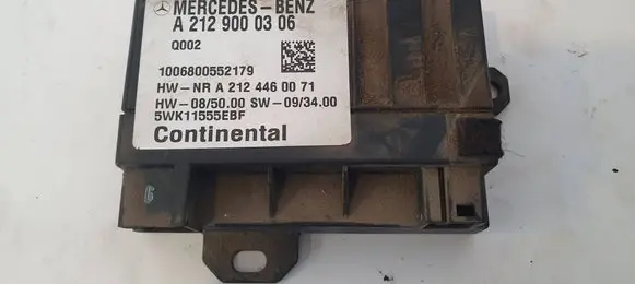 Mercedes-Benz E W212 Fuel injection pump control unit/module A2129000306 A2124460071 1006800552179