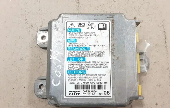 Honda Civic Airbag control unit/module 77960SMGE013M1