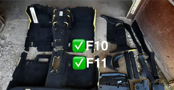 BMW 5 F10 F11 Interior carpet 8051072 2025875 108051072