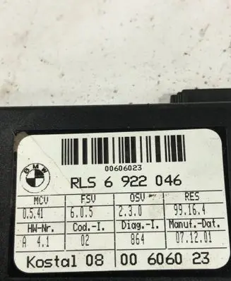 BMW 7 E65 E66 Rain sensor 6922046 00606023