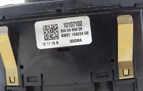 Ford Transit Custom Light switch BM5T13A024GE 10107102