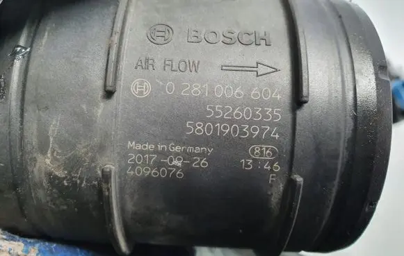 Fiat Ducato Mass air flow meter 0281006604