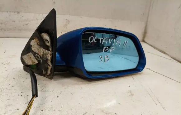 Skoda Octavia Mk2 (1Z) Front door electric wing mirror E9014245