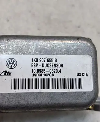 Volkswagen Golf V ESP acceleration yaw rate sensor 1K0907655B 10098503204 U9D3L162QB