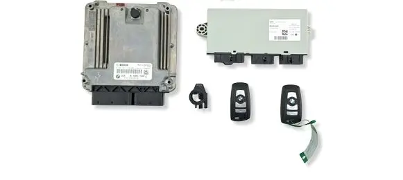 BMW 5 F10 F11 Engine ECU kit and lock set 8586540 13618586540 0281031950