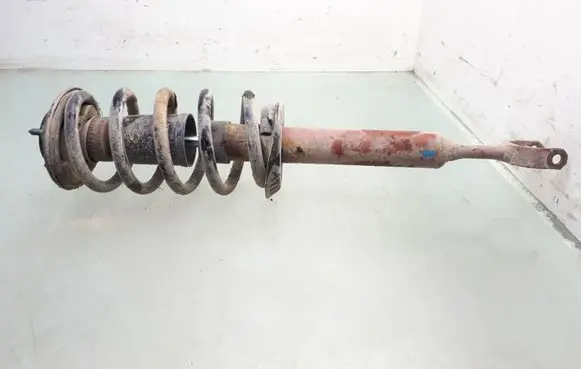Front shock absorber with coil spring