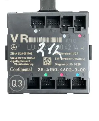 Mercedes-Benz C W204 Door control unit/module A2129011505