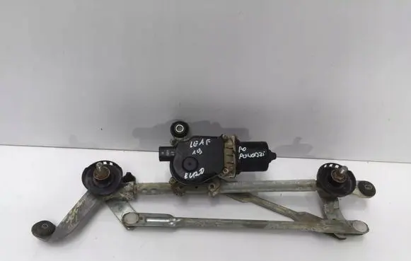 Front wiper linkage and motor