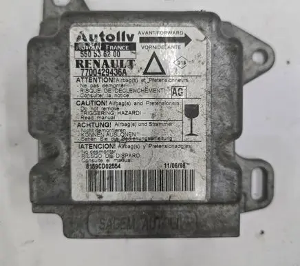 Renault Laguna I Airbag control unit/module 7700429436A 550536200 8159CD0255A