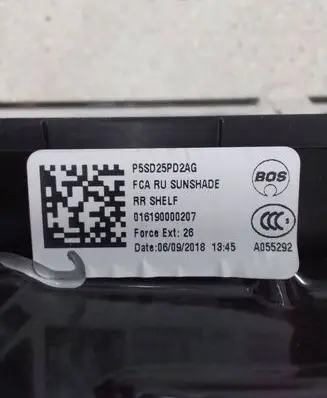 Chrysler Pacifica Sunroof frame 5SD25PD2AG A055292 016190000207