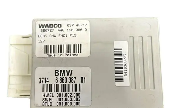BMW X5 F15 Air suspension control unit module (rear) 6860387 37146860387