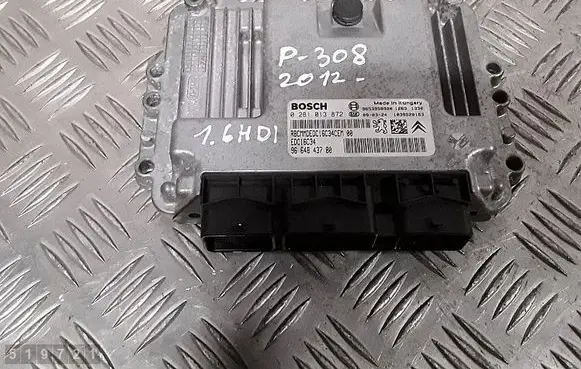 Peugeot 308 Engine control unit/module 9664843780 0281013872 9653958980