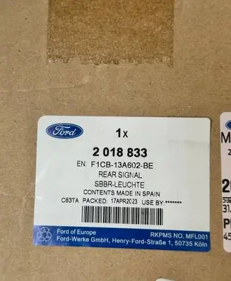 Ford C-MAX II Tailgate rear/tail lights 2018833 F1CB13A602BE