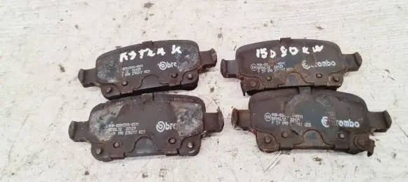 Opel Astra K Brake pads (rear) 90R02A1519 0230217 BP1GL122