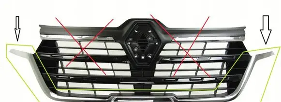Renault Trafic III (X82) Front bumper upper radiator grill 620849333R