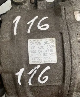 Volkswagen Golf V Air conditioning (A/C) compressor (pump) 1K0820803F 4472209203
