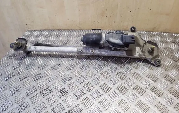 Front wiper linkage and motor